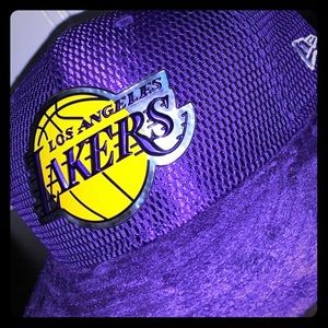 Lakers Los Angeles suede purple hat basketball hat